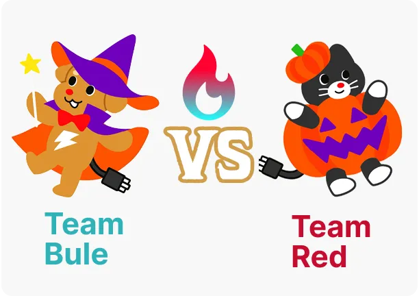 Team Bule VS Team Red